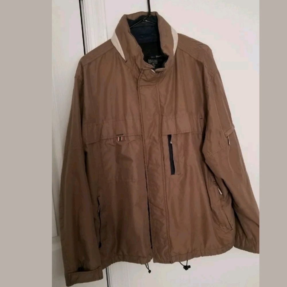 Bill Blass Jacket Men's XL Khaki/brown outwear coa